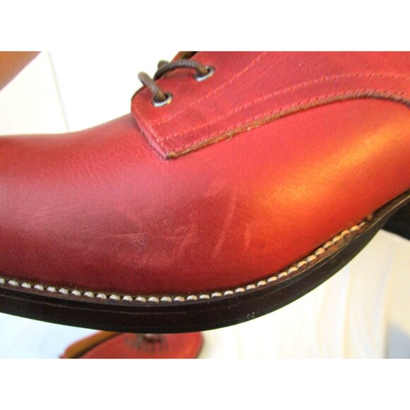 Adelante Women’s Burgundy/Pomegranate Leather Lace Up Boots SZ 10 w/extra laces - Picture 8 of 13